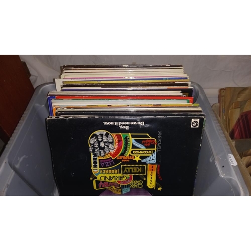 931 - A box of LP records and box of 78's COLLECT ONLY