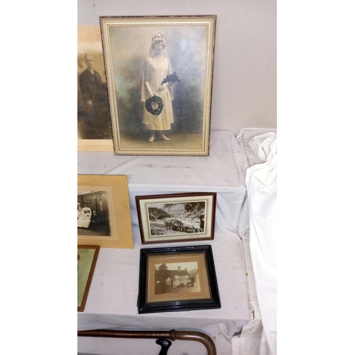 946 - A good lot of old framed photographs, COLLECT ONLY