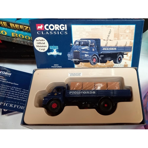 1 - 2 boxed Corgi Classics 55201, 20501 and 2 boxed limited edition CL10202 boxed low loaders