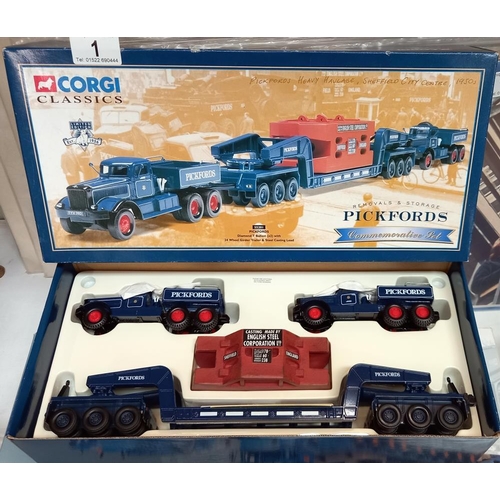 1 - 2 boxed Corgi Classics 55201, 20501 and 2 boxed limited edition CL10202 boxed low loaders