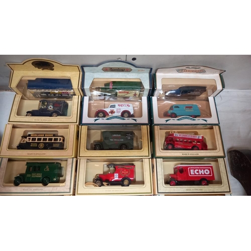 16 - Approx 36 boxed diecast vehicles includes, Lledo Days Gone, Mattel The village collection by Cameo