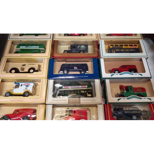 16 - Approx 36 boxed diecast vehicles includes, Lledo Days Gone, Mattel The village collection by Cameo