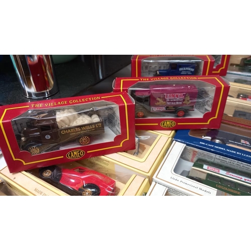 16 - Approx 36 boxed diecast vehicles includes, Lledo Days Gone, Mattel The village collection by Cameo