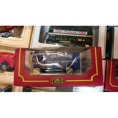 16 - Approx 36 boxed diecast vehicles includes, Lledo Days Gone, Mattel The village collection by Cameo