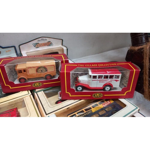 16 - Approx 36 boxed diecast vehicles includes, Lledo Days Gone, Mattel The village collection by Cameo