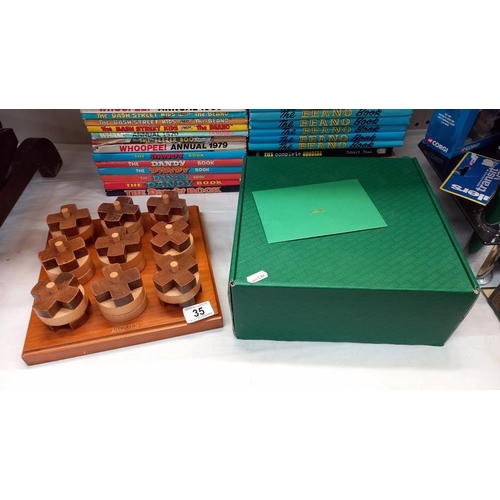 35 - A boxed 3D noughts and crosses game by Jaques, London