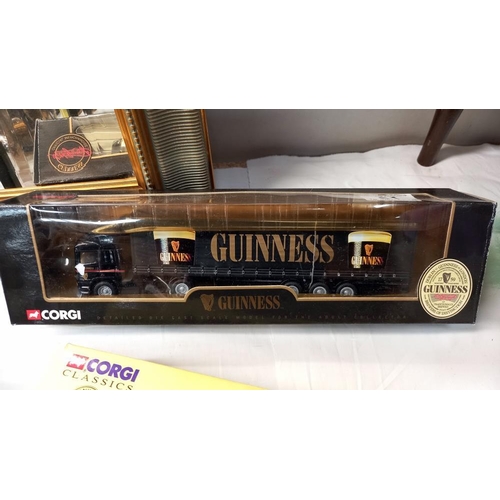 61 - 4 boxed Corgi Classic Guinness lorries