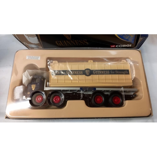 61 - 4 boxed Corgi Classic Guinness lorries