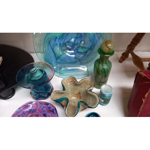 7 - A good lot of Mdina and other art glass