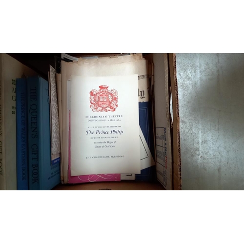 71 - A collection of Royalty related books, newspaper, ephemera and some Churchill related items