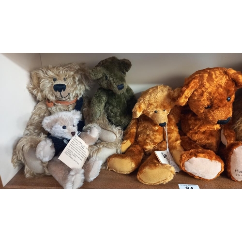 84 - 7 collectable artists bears, by Barbara Ann, Appletree, D & J Smith, Abigail etc