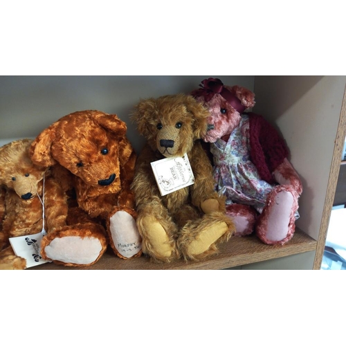 84 - 7 collectable artists bears, by Barbara Ann, Appletree, D & J Smith, Abigail etc