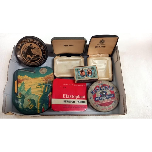 230 - A rare Edward Sharp and Sons space explorer sweet tin and other tins etc