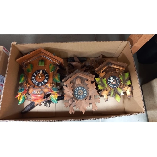 241 - 3 vintage Black Forest cuckoo clocks A/F COLLECT ONLY