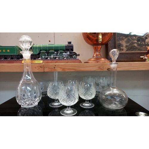 258 - A selection of glassware including decanters & cocktail shaker etc. COLLECT ONLY