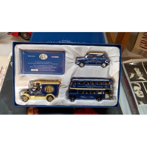 286 - A quantity of boxed diecast including Corgi James Bond Aston Martin, vintage glory original omnibus,... 