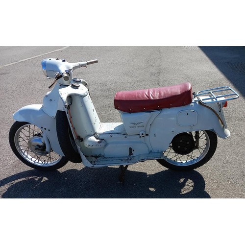 1574 - A vintage Moto Guzzi Galletto 1966 Scooter with documentation and a number of spares - NOT UK REGIST... 