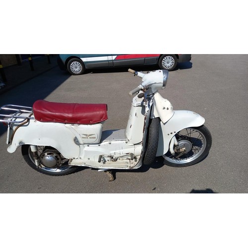 1574 - A vintage Moto Guzzi Galletto 1966 Scooter with documentation and a number of spares - NOT UK REGIST... 