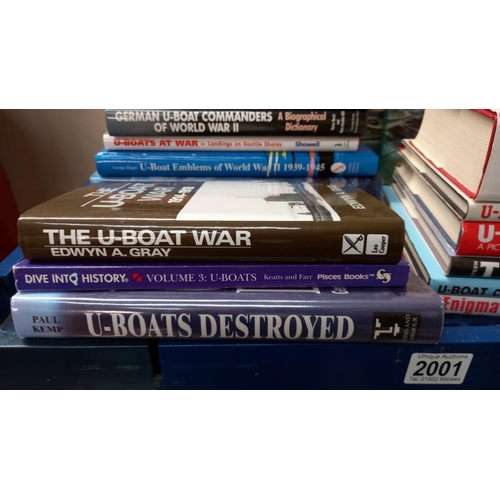 2001 - A good lot of books on U-boats and submarines from the 1st and 2nd world wars etc