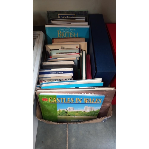 2012 - A mixed lot of books on castles, churches, lighthouses and country houses etc