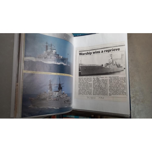 2018 - 2 boxes of books about Naval ships and boats etc