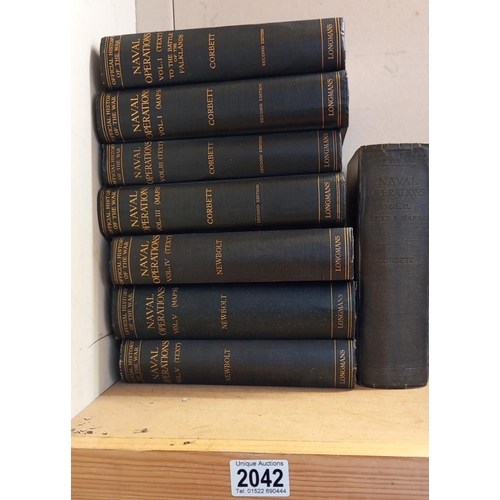 2042 - 8 volumes of naval operations Sir Julian Corbett, published by the imperial war museum