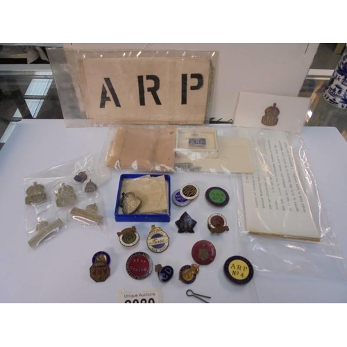 2080 - A collection of ARP badges (some with documentation).