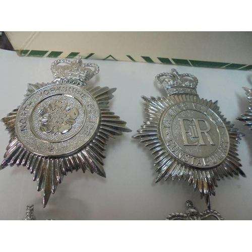 2095 - Twelve large police badges for various constabularys.