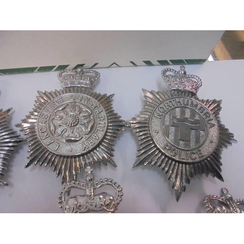 2095 - Twelve large police badges for various constabularys.