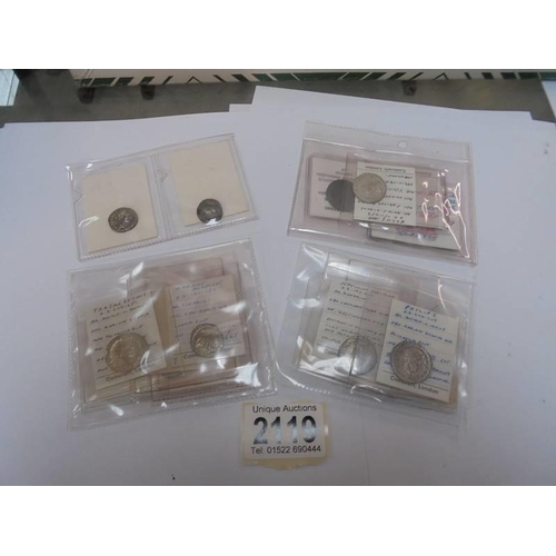 2119 - A collection of first and second century AD Roman coins.