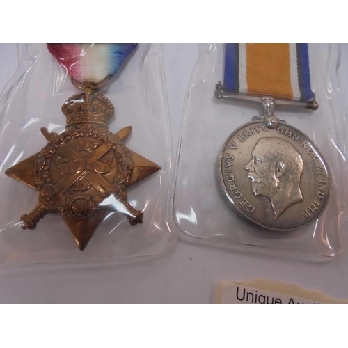 2131 - Three WW1 medals for 7415 Dvr W M Clark RFA.