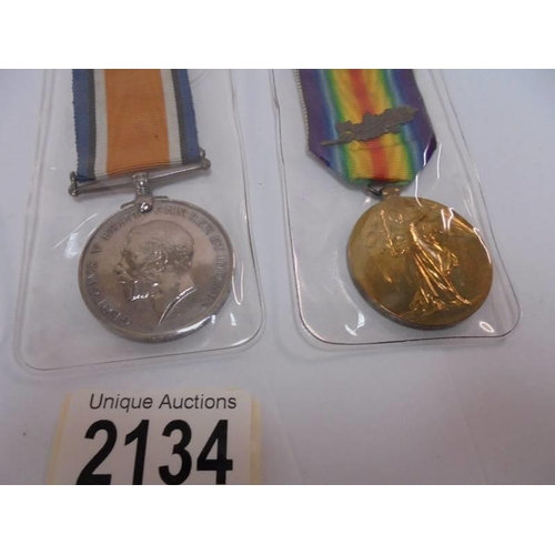 2134 - Three WW1 medals for 6262 Sjt W Self, 2/High L I.