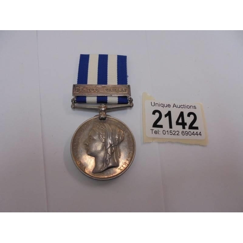 2142 - A Victoria Egypt medal for 2509 Pte J McNanney, 2/R J:FLS RS