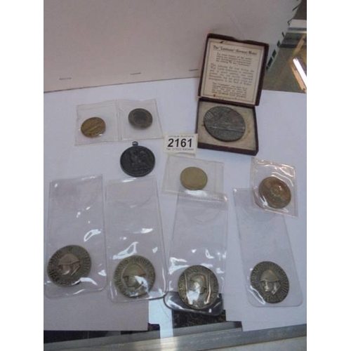 2161 - A quantity of German and Russian coins.