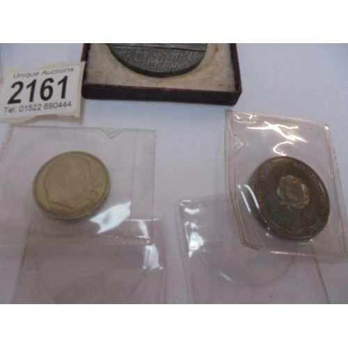 2161 - A quantity of German and Russian coins.