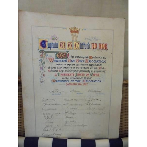 2205 - An excellent collection of Royal Navy ephemera from the estate of the late Vice Admiral Eric Cliffor... 