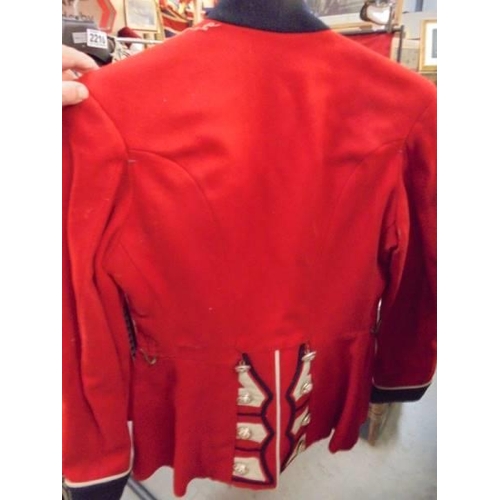 2209 - A Scots Guards musicians jacket, altered.