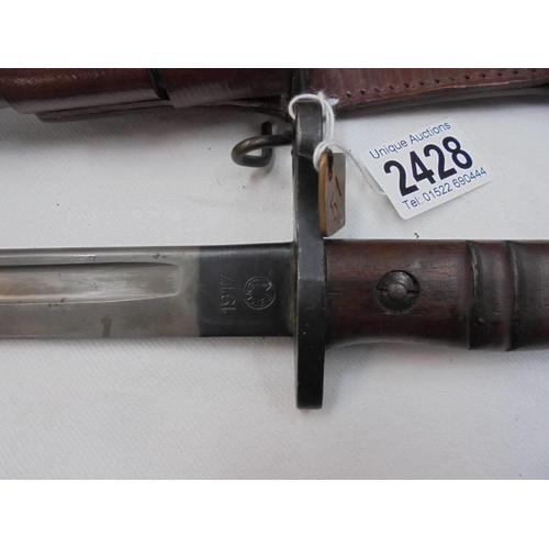 2428 - A 1917 US bayonet.