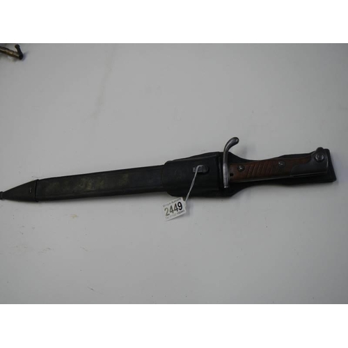 2449 - A W.K.C (Czech) Solingen bayonet.