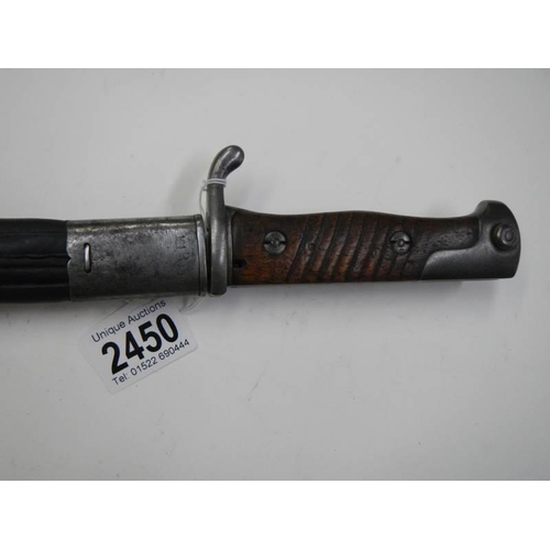 2450 - A German S98 Erflat bayonet.