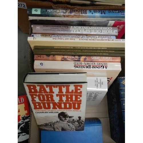 2273 - A box of battle related and other books.