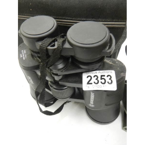 2353 - A good cased set of Bresser binoculars.