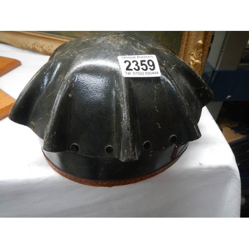 2359 - A 1930's Soviet era miner's helmet.