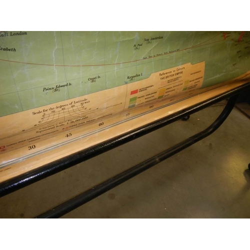 2361 - A 1948 map of the world for The London Geographical Institute, a/f, 182 x 116 cm.