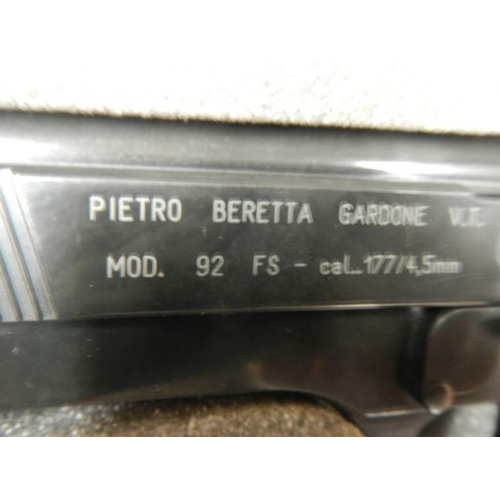 2367 - A cased late 20th century Pietro Beretta Gardone air pistol, VT Model 92 Fs, Cal. 177/45 PB.