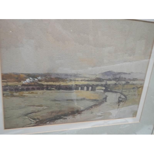 2369 - An original watercolour of Awsworth Nottinghamshire by William Benner unsigned but label on reverse.... 