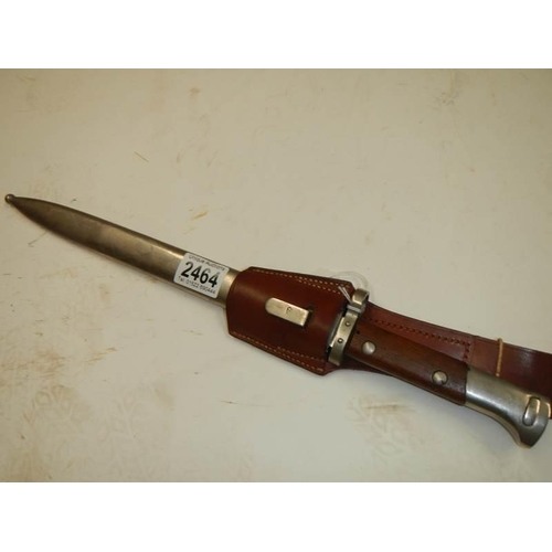 2464 - A Czech CSZ Mauser bayonet with scabbard and frog.