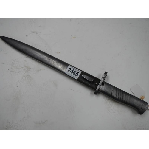 2465 - A German WW1 EB49 all steel Ersate bayonet with scabbard.