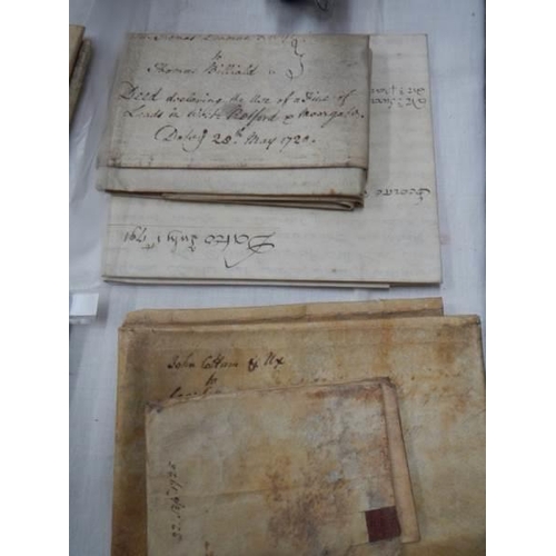 2567 - A quantity of 18th century documents.