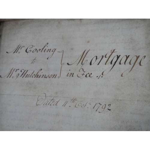 2571 - A quantity of 18th century mortgages/indentures etc., post 1750.